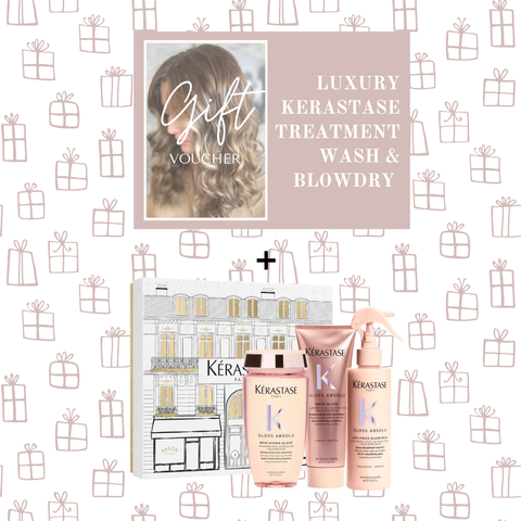 Wash, Blowave & Treatment + Kerastase Gift Set